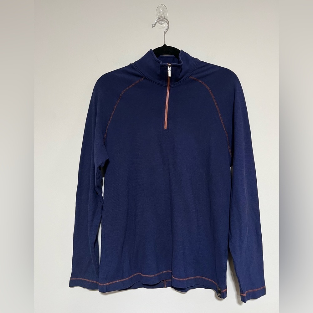 Agave Denim Men’s Palisades Cotton Long Sleeve Pullover Top Size Small Athletic